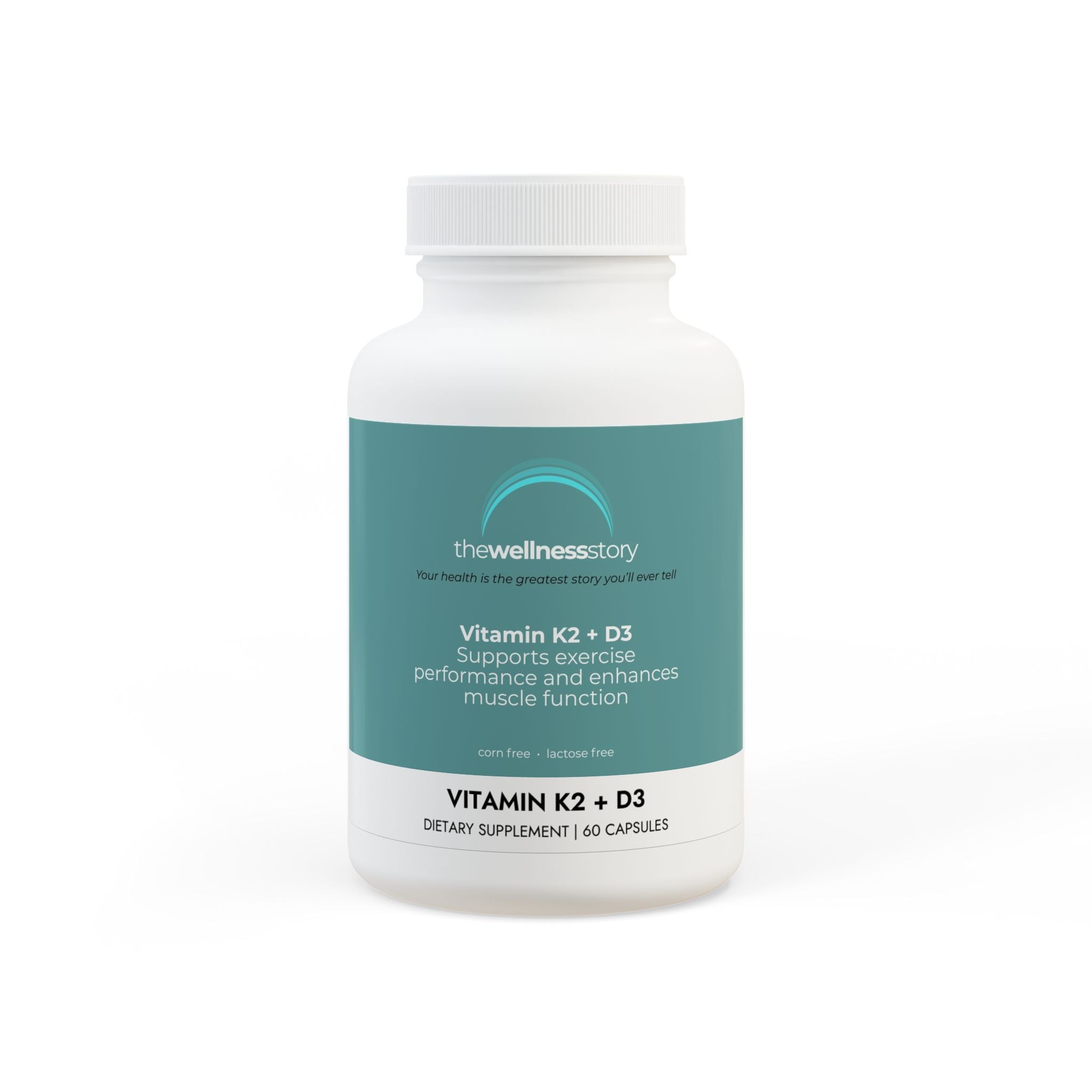 Vitamin K2 + D3 Supplement (60 Capsules)