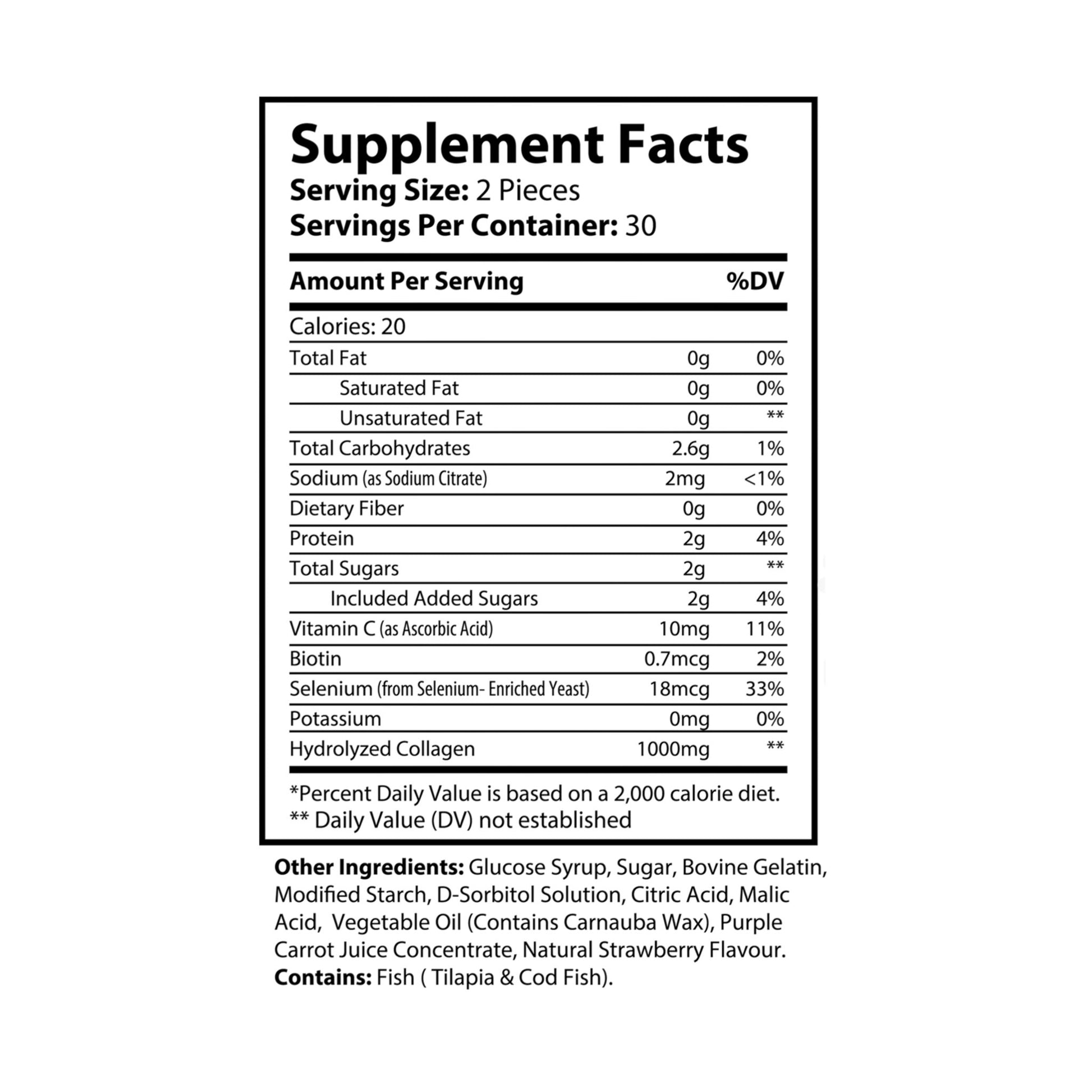 Collagen Gummies (60 Gummies) Test