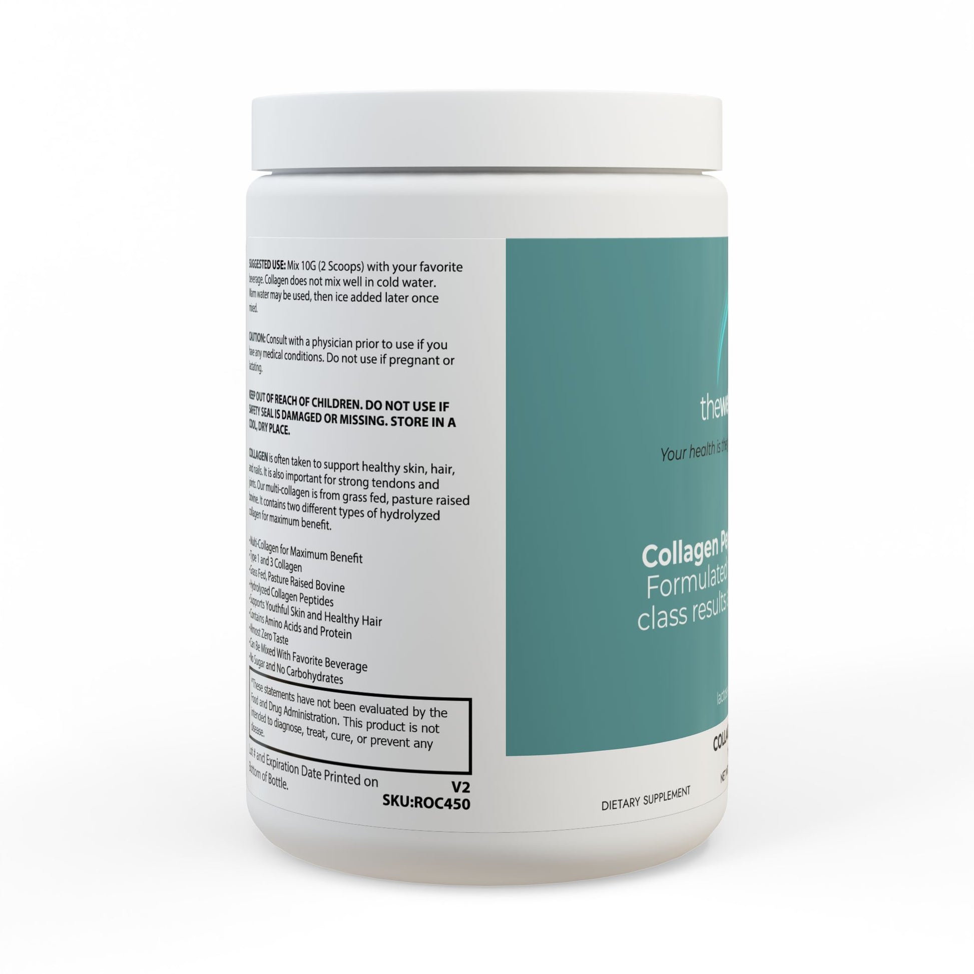Collagen Peptides Type I & III Supplement (350g, 12.3oz)