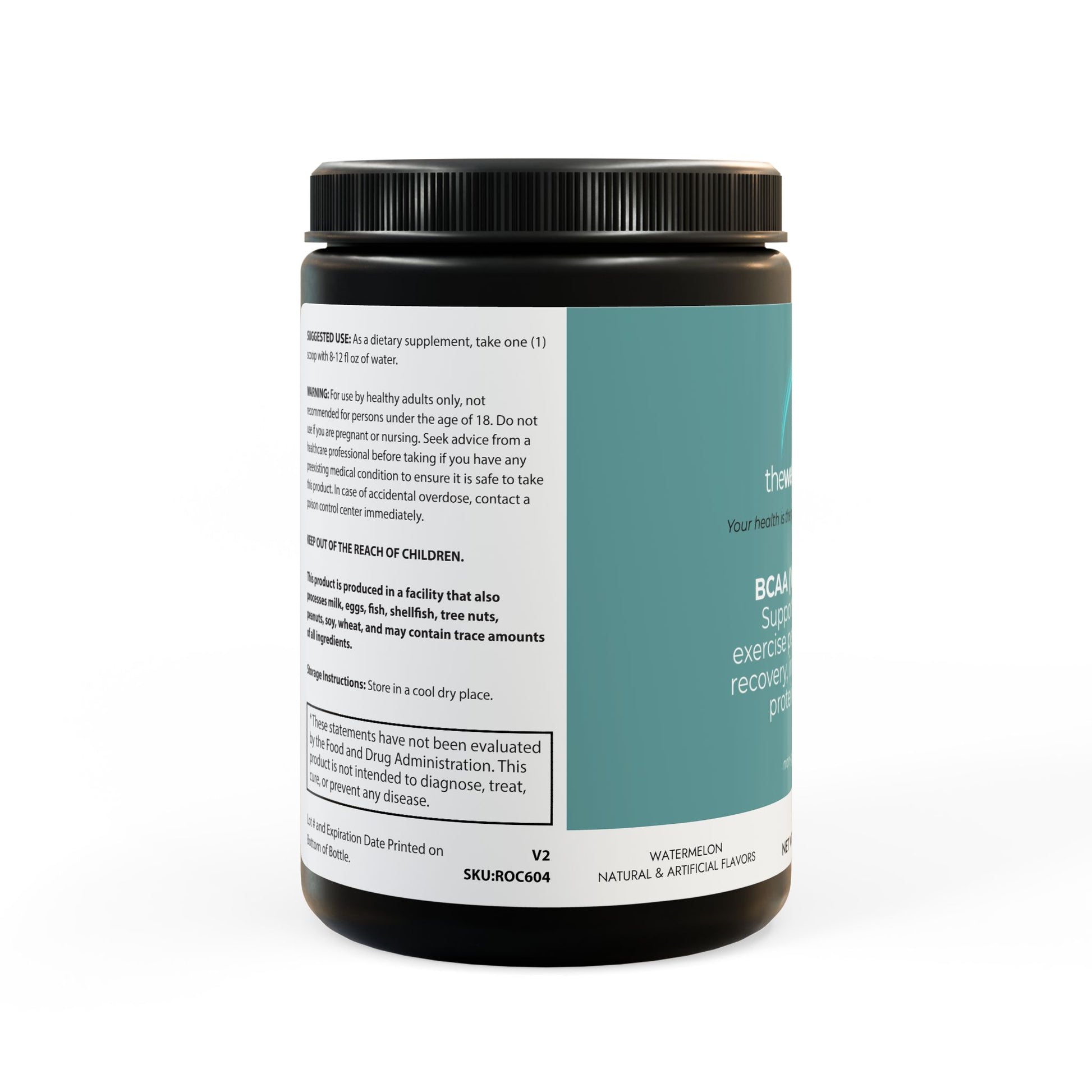 BCAA Supplement, Watermelon (325g, 11.46oz, 45 servings)