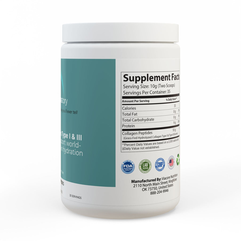 Collagen Peptides Type I & III Supplement (350g, 12.3oz)